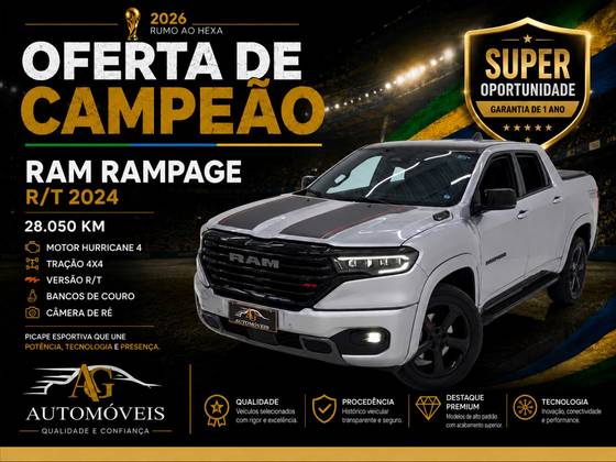 RAM RAMPAGE 2.0 HURRICANE 4 TURBO GASOLINA R/T 4X4 AUTOMÁTICO RAM RAMPAGE 2.0 HURRICANE 4 TURBO GASOLINA R/T 4X4 AUTOMÁTICO
